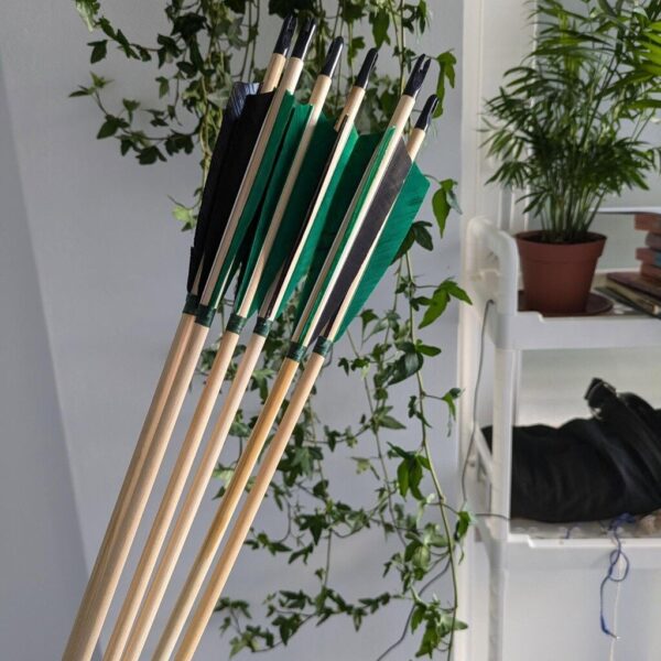 Classic Wooden Arrows (12 pcs) - Image 2