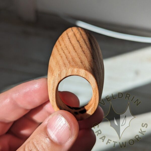Custom Hardwood Thumb Ring - Image 2