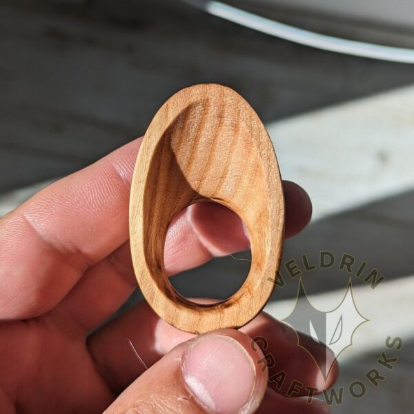 Custom Hardwood Thumb Ring - Image 3