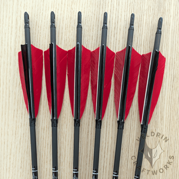 Custom Carbon Arrows (4" feathers, 12 pcs) - Image 2