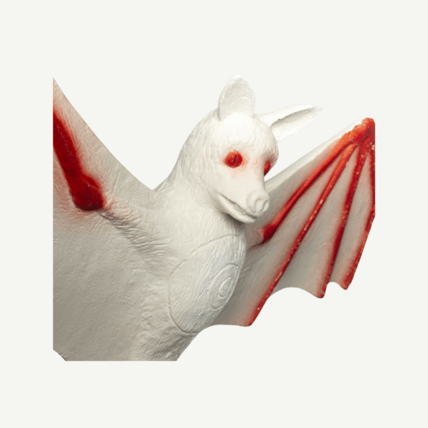 100526 IBB 3D Target Flying albino Bat - snow white - Image 6