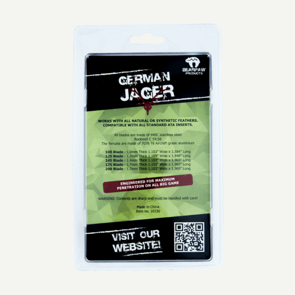 10336 Pack of 3 Broadhead German Jager - Image 2