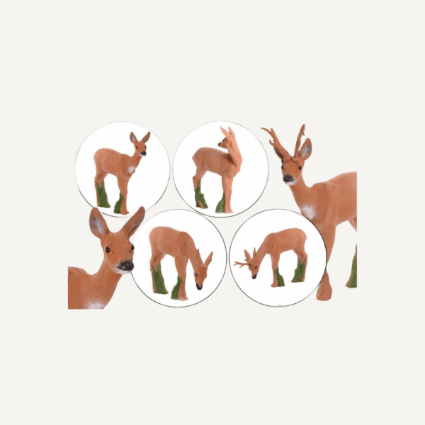 100441 IBB 3D Target Group Doe with Eating Roe Buck