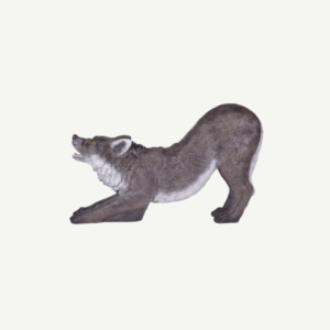 60248 3D Target Franzbogen Black Wolf kneeling