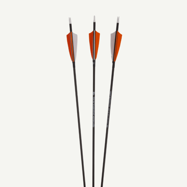 Penthalon Carbon Arrows 40820 Slim Line Black Natural Feathers - Image 5