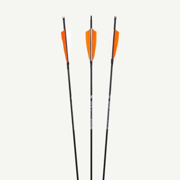 Penthalon Carbon Arrows 40820 Slim Line Black Natural Feathers - Image 6