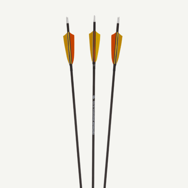 Penthalon Carbon Arrows 40820 Slim Line Black Natural Feathers - Image 9