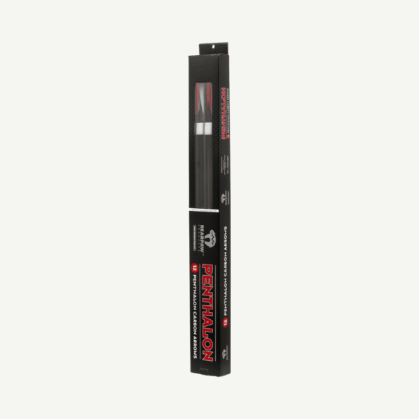 Penthalon Carbon Arrows 40812 Traditonal Black Natural Feathers - Image 3
