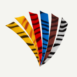 18218 Feather RW Shield 5 inch zebra
