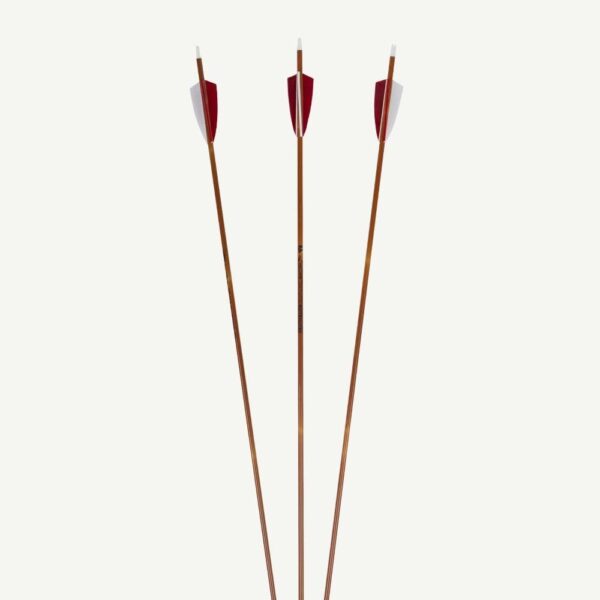 Penthalon Carbon Arrows 40818 Slim Line Bamboo Natural Feathers