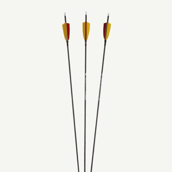 Penthalon Carbon Arrows 40820 Slim Line Black Natural Feathers - Image 2